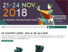 Tablet Screenshot of kinofest-luenen.de